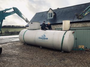 Klargester BioFicient Tank being unloaded
